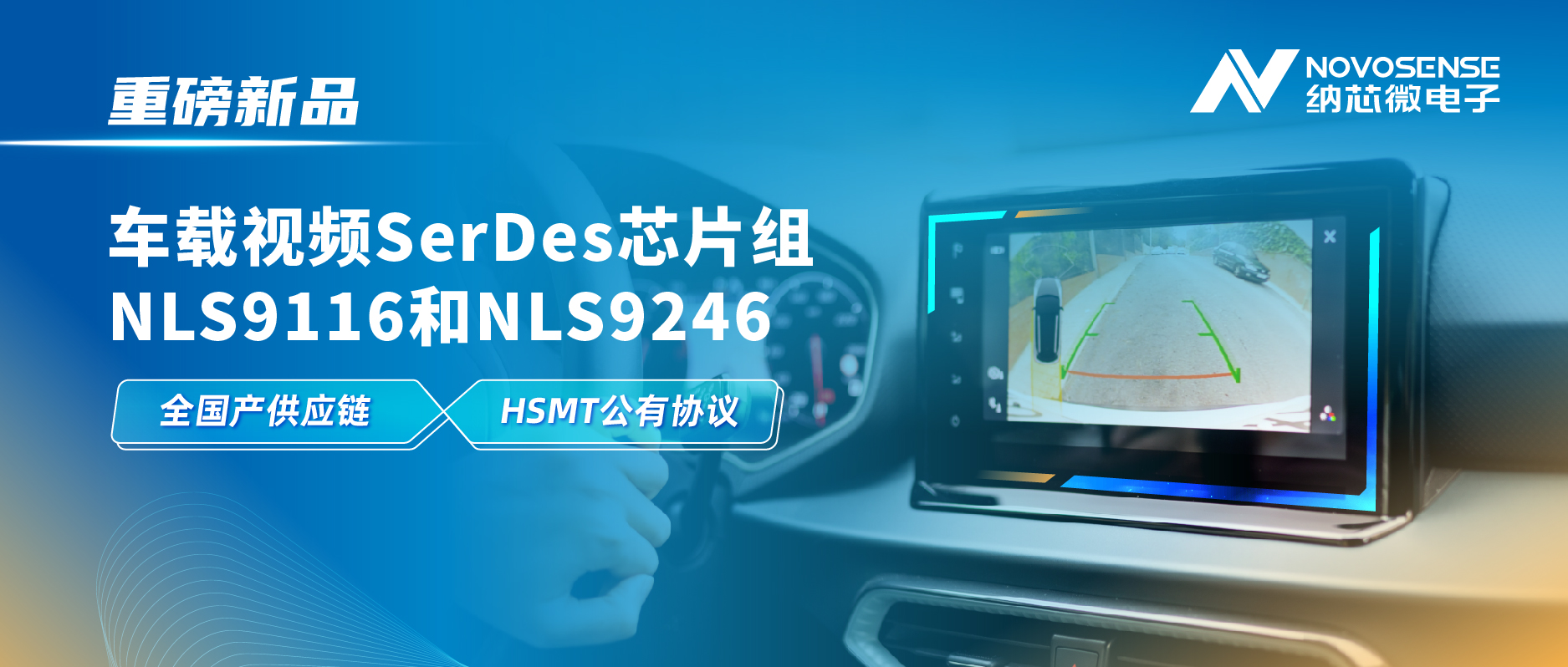 全国产供应链、完成HSMT芯片互联互通测试，pp电子游戏官方网站推出车载视频SerDes芯片组NLS9116和NLS9246